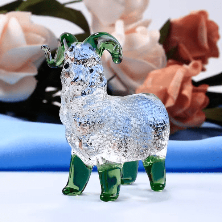 The Rearing Ram Glass Art - Lumina Luxe - Handblown Glass - Coastal Charm Creators