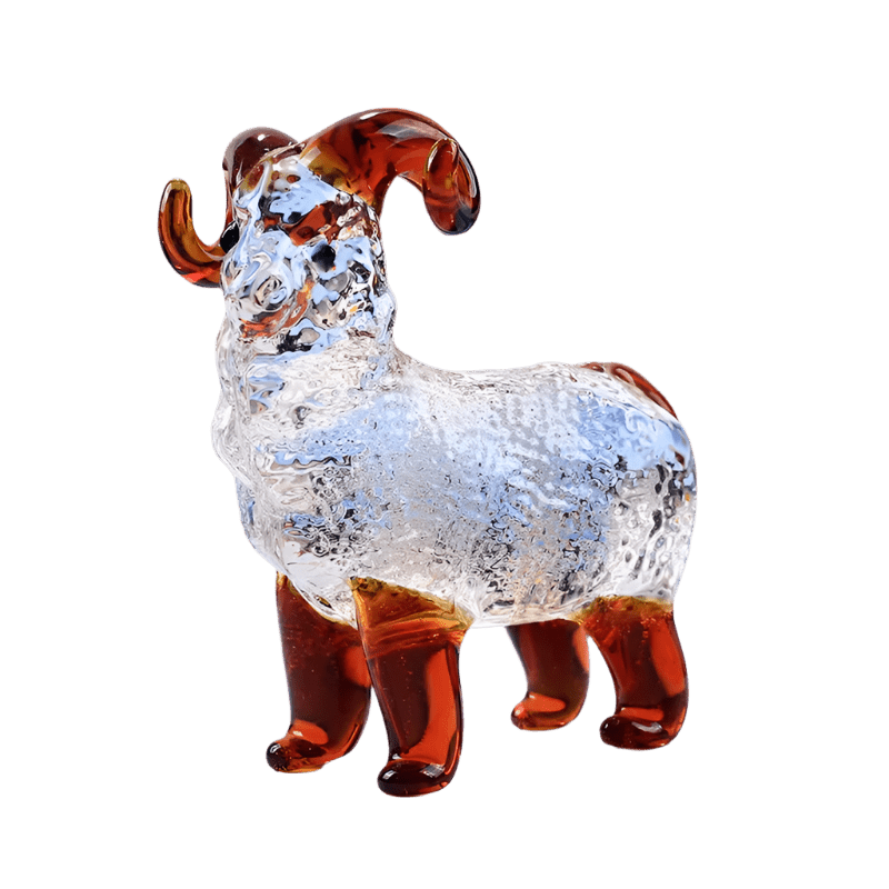 The Rearing Ram Glass Art - Lumina Luxe - Handblown Glass - Coastal Charm Creators