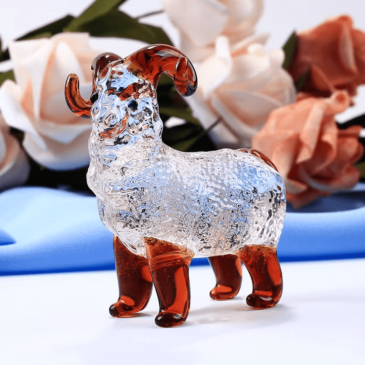 The Rearing Ram Glass Art - Lumina Luxe - Handblown Glass - Coastal Charm Creators