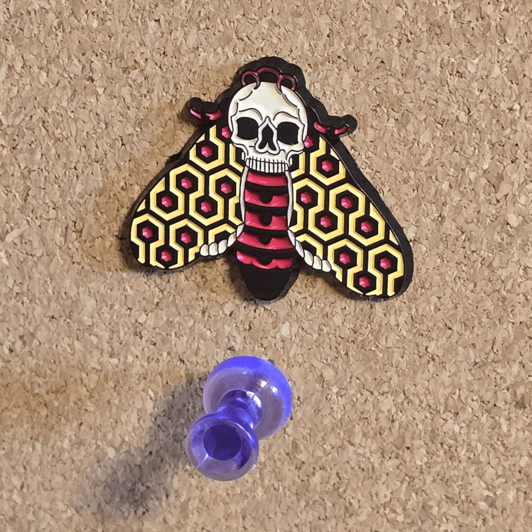 The Shining Skull Moth Pin - Glitz & Gleam - Brooches - Coastal Charm Creators