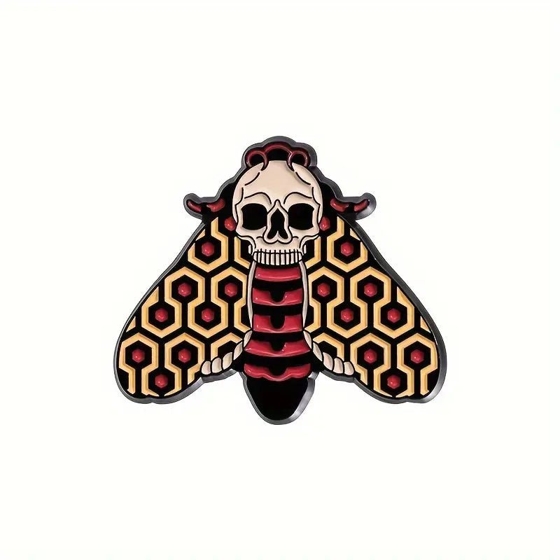 The Shining Skull Moth Pin - Glitz & Gleam - Brooches - Coastal Charm Creators