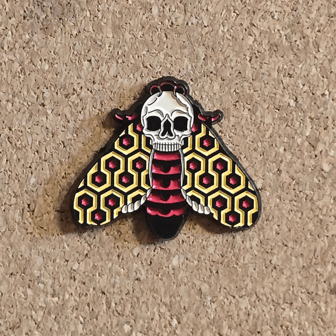 The Shining Skull Moth Pin - Glitz & Gleam - Brooches - Coastal Charm Creators