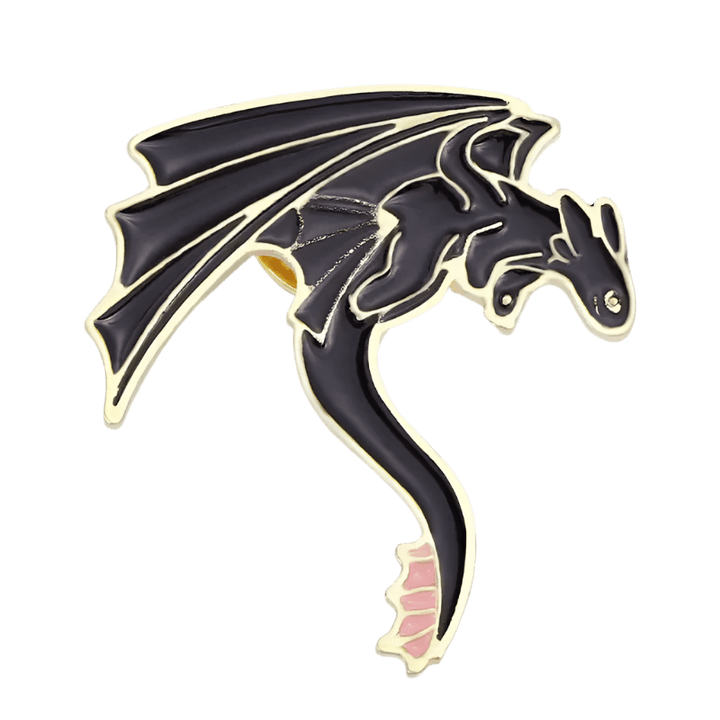 Toothless the Dragon in Mid - flight Pin - Glitz & Gleam - Brooches - Coastal Charm Creators