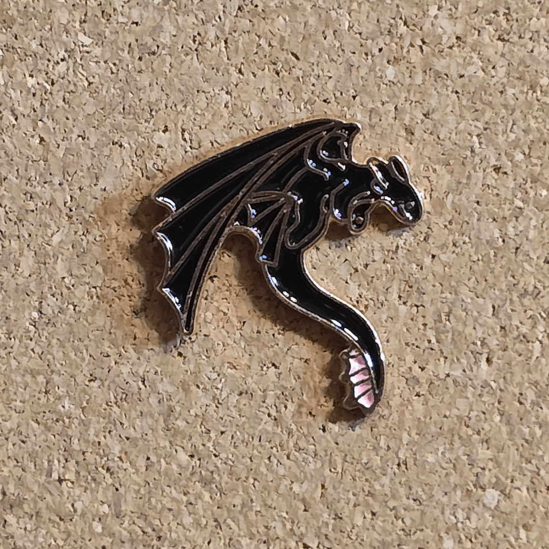 Toothless the Dragon in Mid - flight Pin - Glitz & Gleam - Brooches - Coastal Charm Creators