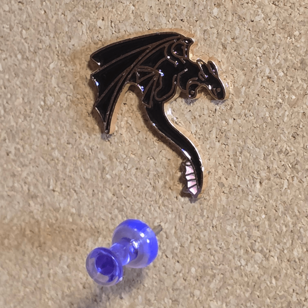 Toothless the Dragon in Mid - flight Pin - Glitz & Gleam - Brooches - Coastal Charm Creators