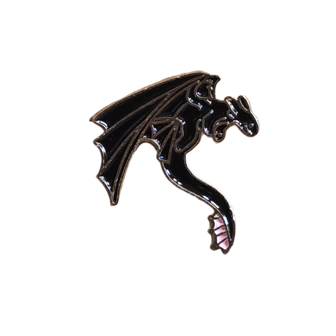 Toothless the Dragon in Mid - flight Pin - Glitz & Gleam - Brooches - Coastal Charm Creators