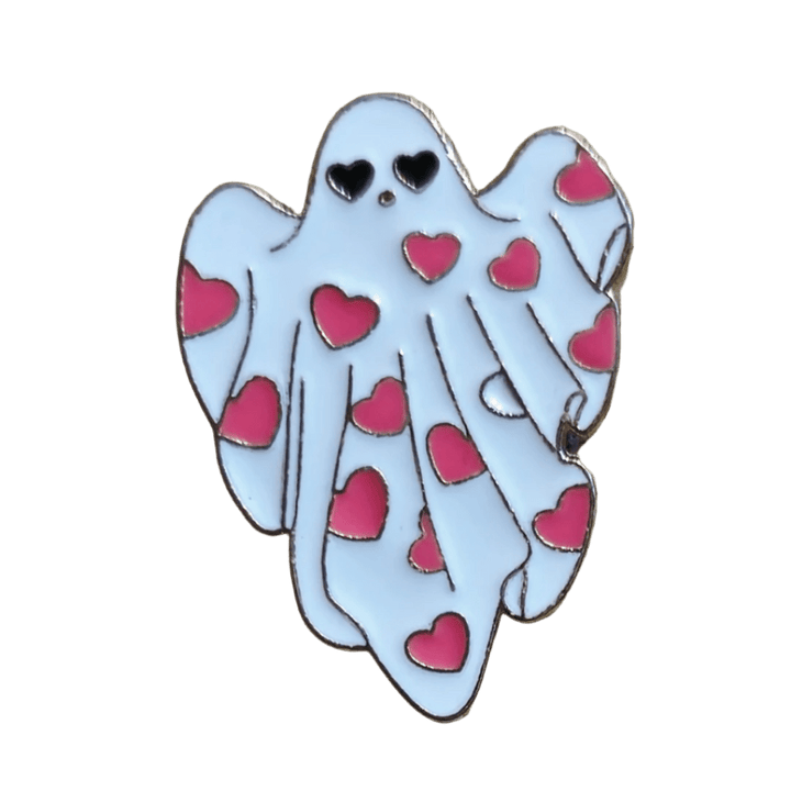 Valentine's Ghost Pin - Glitz & Gleam - Brooches - Coastal Charm Creators