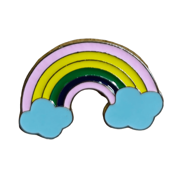 Vapor Wave Rainbow Pin - Glitz & Gleam - Brooches - Coastal Charm Creators