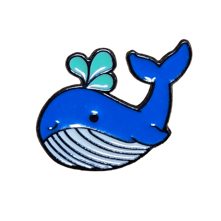 Whale Blow Pin - Glitz & Gleam - Brooches - Coastal Charm Creators