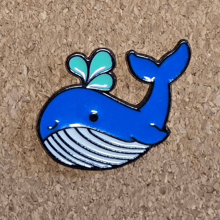 Whale Blow Pin - Glitz & Gleam - Brooches - Coastal Charm Creators