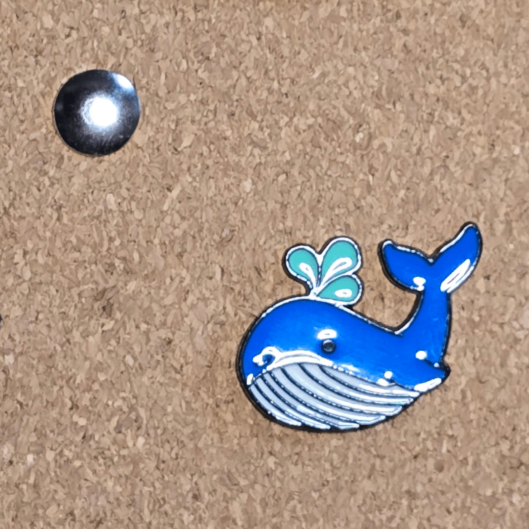 Whale Blow Pin - Glitz & Gleam - Brooches - Coastal Charm Creators