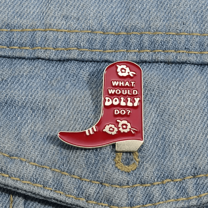 What Would Dolly Do? Pin - Glitz & Gleam - Brooches - Coastal Charm Creators