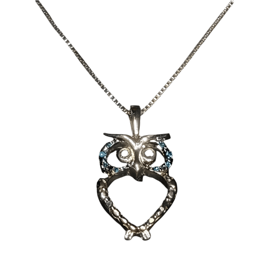 Wise Owl Charm - Diamond Dew - Necklace - Coastal Charm Creators